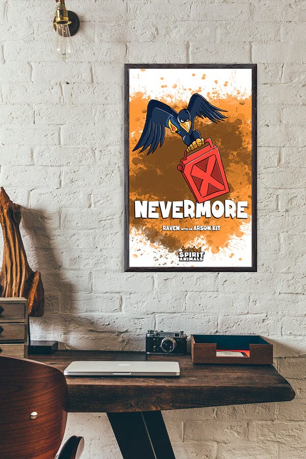 Raven with an Arson Kit 11x17 Print DangerBearIndustries 