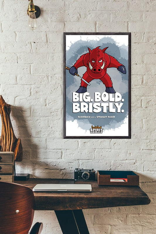 Razorback with a Straight Razor 11x17 Print DangerBearIndustries 