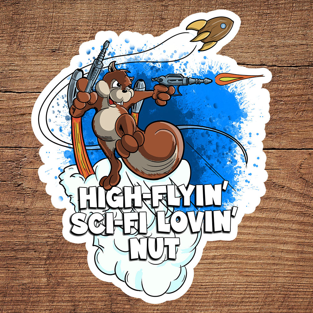 Squirrel with a Rocket Pack sticker pack