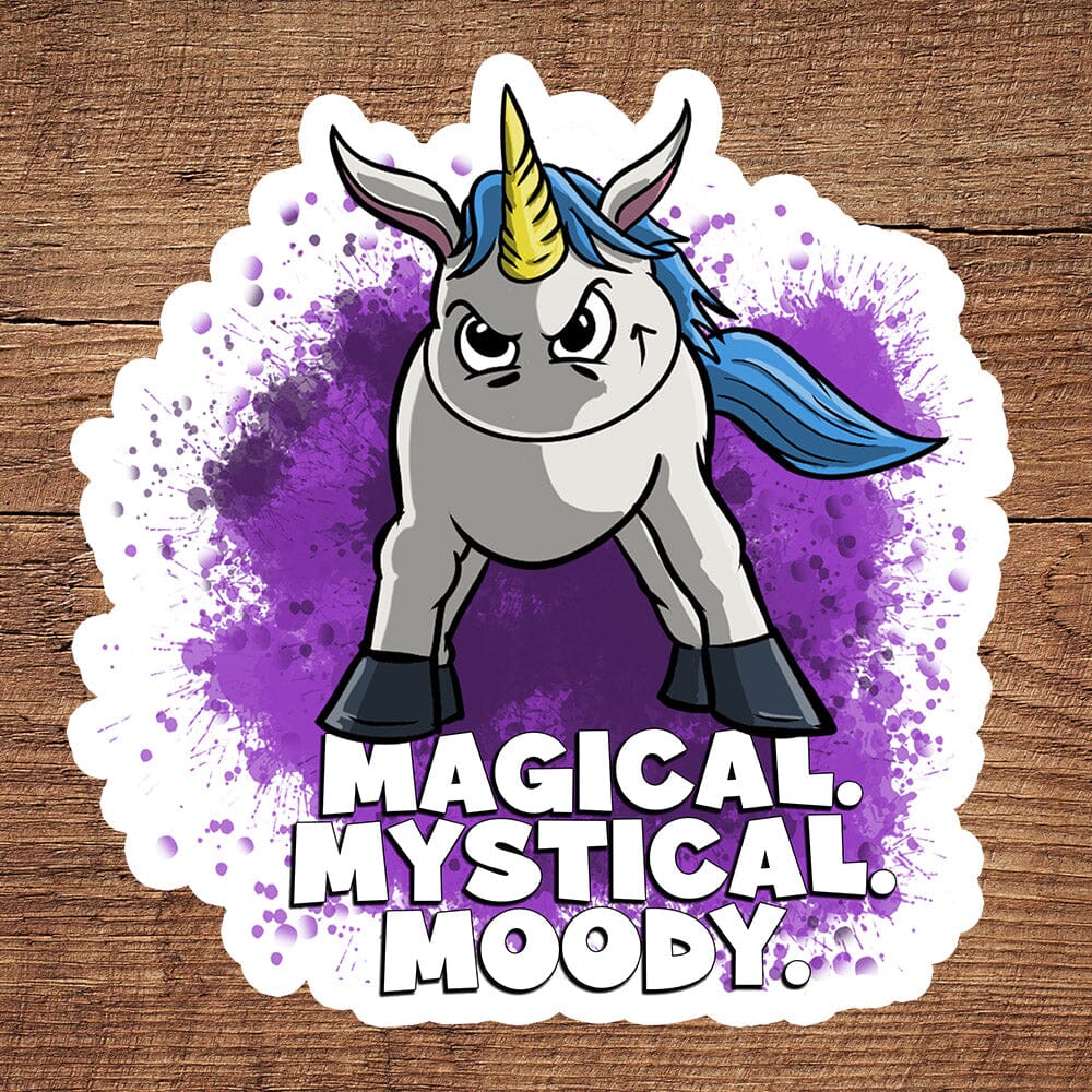 Temperamental Unicorn sticker pack DangerBearIndustries 