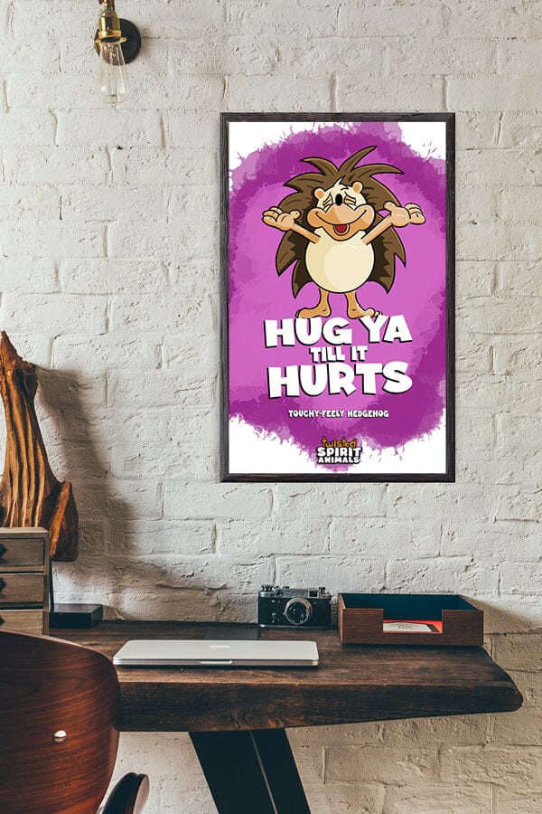Touchy-Feely Hedgehog 11x17 Print DangerBearIndustries 