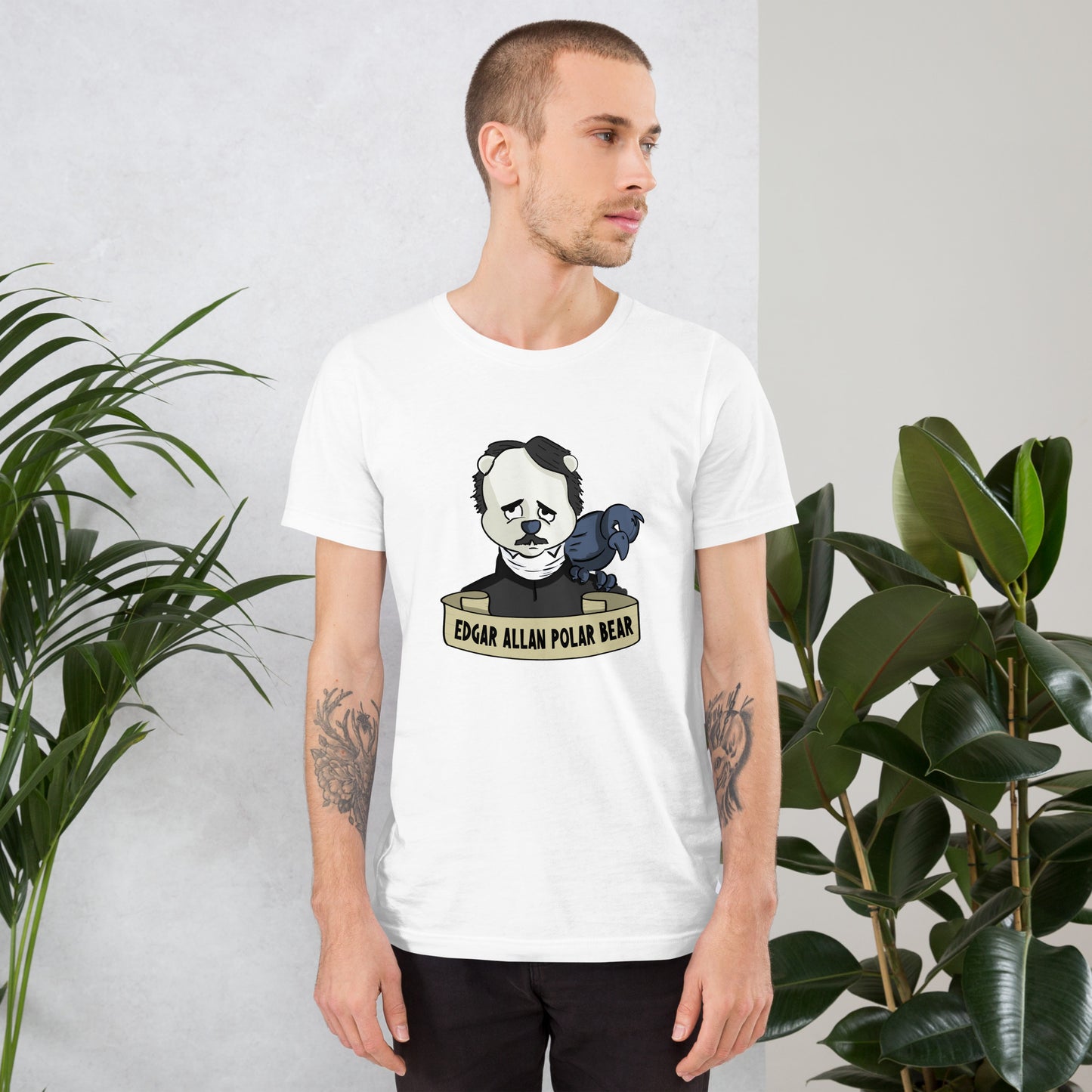 Edgar Allan Polar Bear Unisex t-shirt