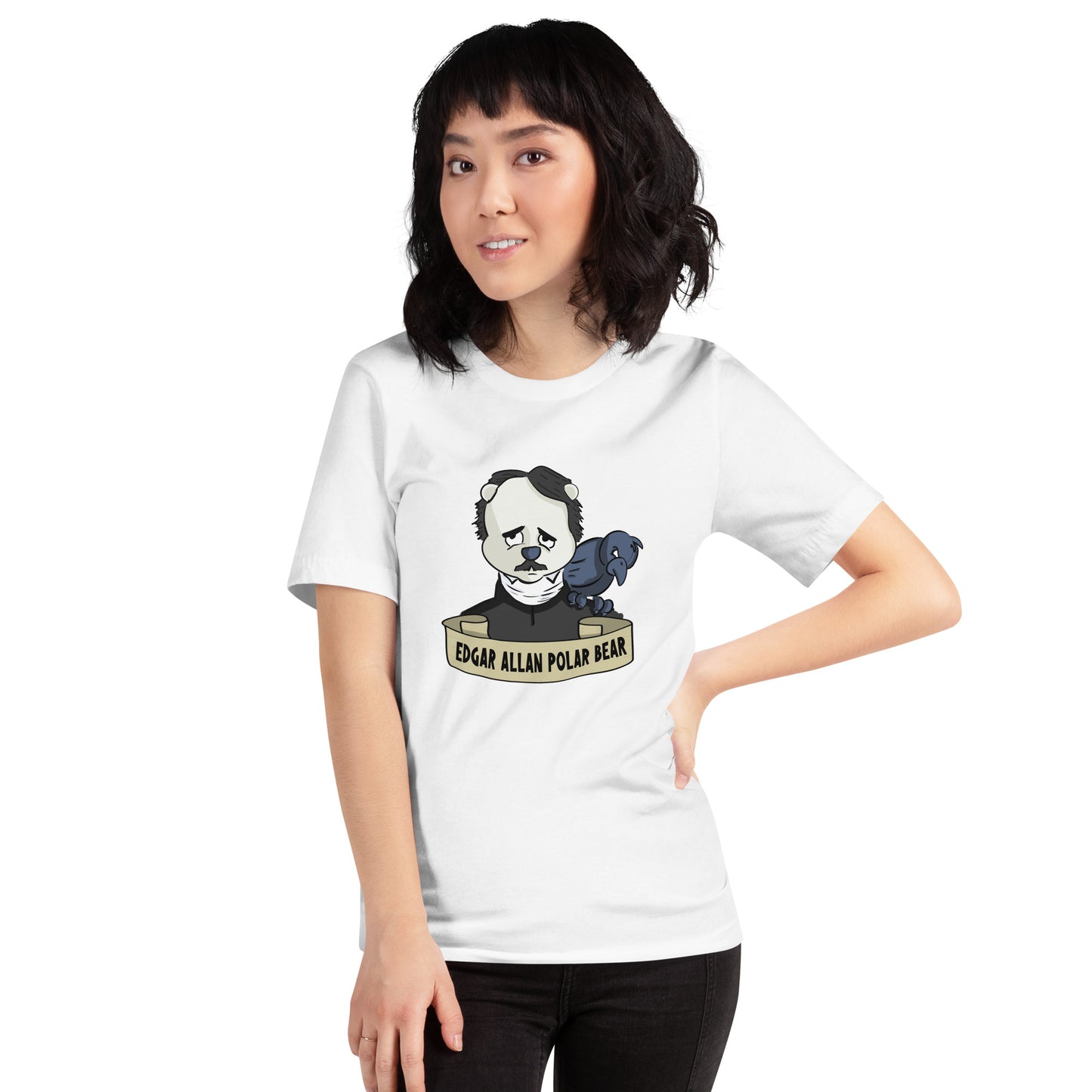 Edgar Allan Polar Bear Unisex t-shirt